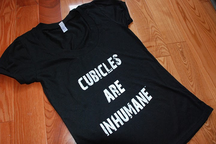 T-Shirt Tuesdays: Cubicles Are Inhumane