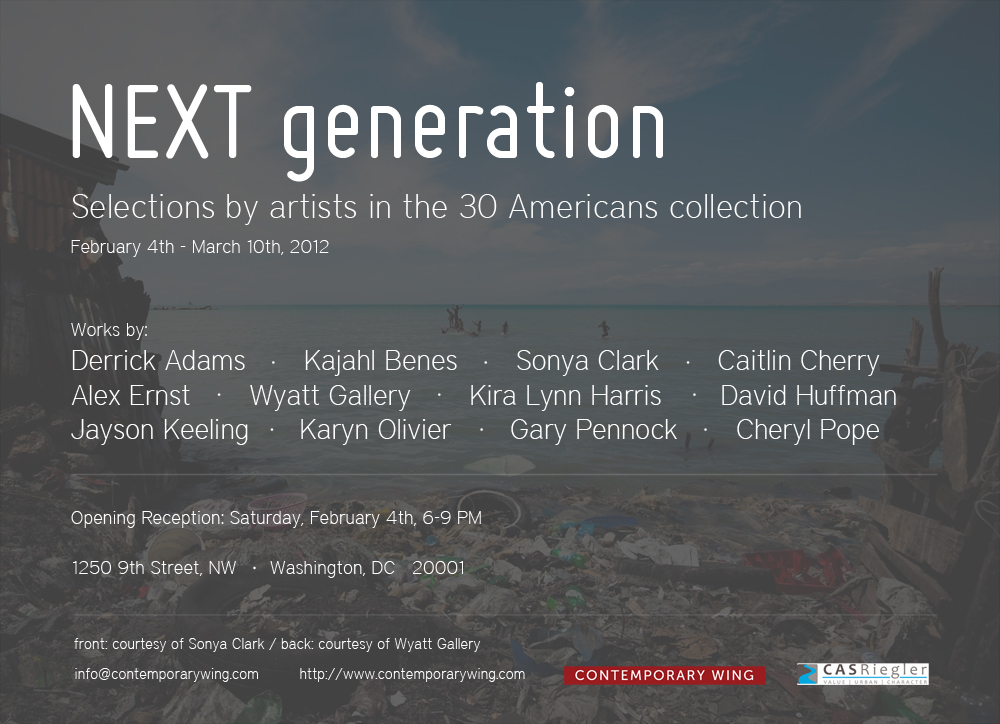 [Exhibition] NEXT generation: Selections by artists in the 30 Americans collection - Washington DC