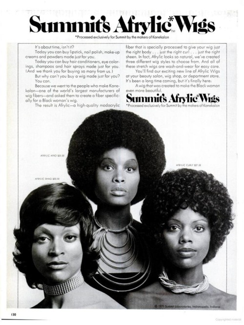 [Art+Design] Vintage Black Hair Ads