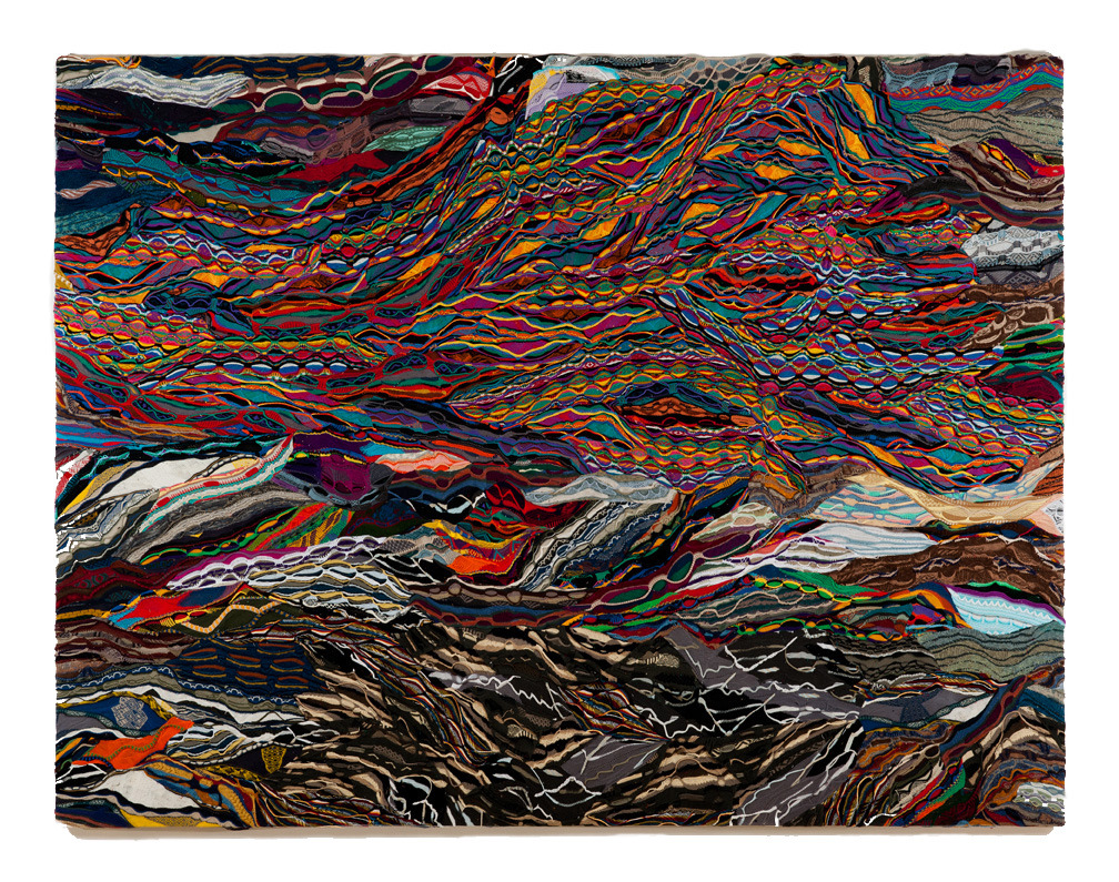 [Exhibition] 'Halcyon Days' : Artist Jayson Musson makes art from deconstructed Coogi jumpers